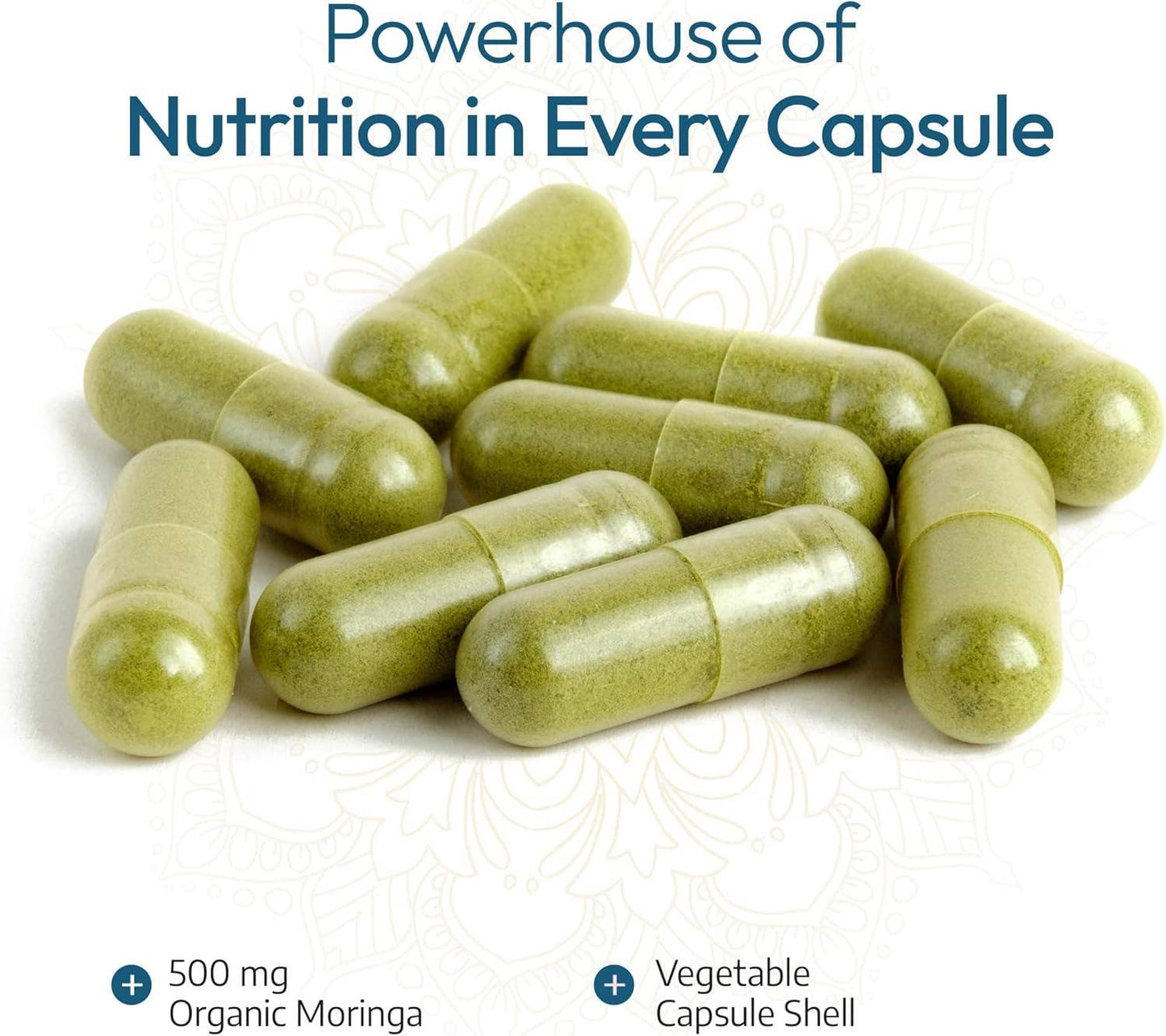 Organic Moringa | 120 Vegan Capsules