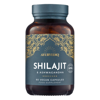 Shilajit and Ashwagandha | 60 Vegan Capsules