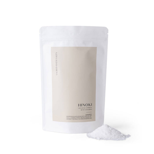 Hinoki Bath Salt – Epsom & Mediterranean Sea Salt Blend (500g)