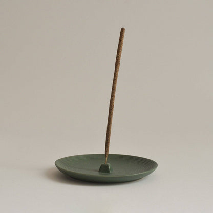 Green Ceramic Incense Holder