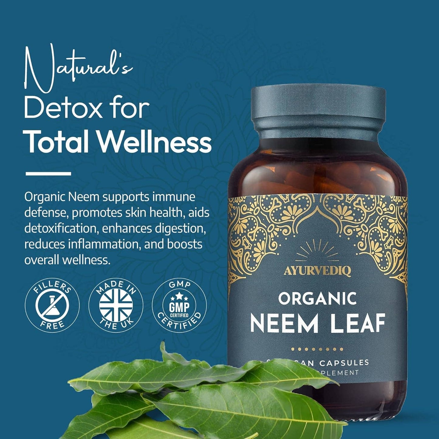 Organic Neem | 60 Vegan Capsules