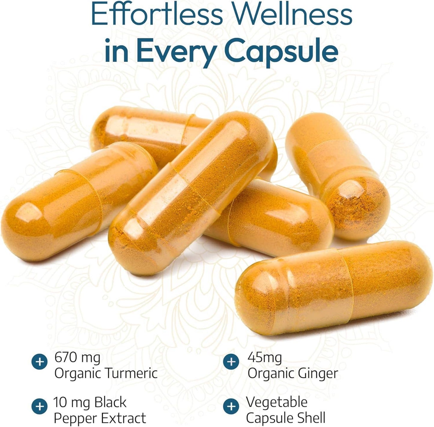 Organic Turmeric and Ginger | 120 Vegan Capsules