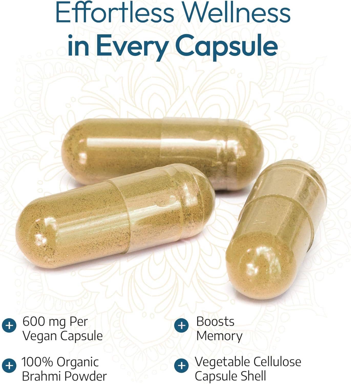 Organic Brahmi | 60 Vegan Capsules