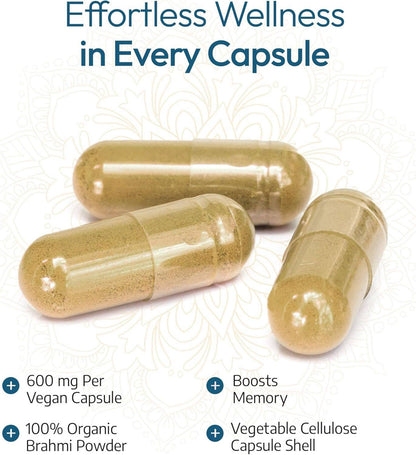 Organic Brahmi | 60 Vegan Capsules