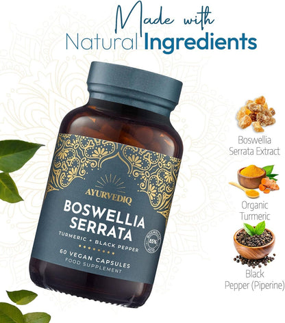 Boswellia Serrata + Turmeric | 60 Vegan Capsules
