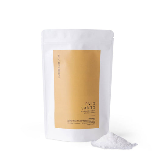 Palo Santo Bath Salt – Epsom &amp; Mediterranean Sea Salt Blend (500g)