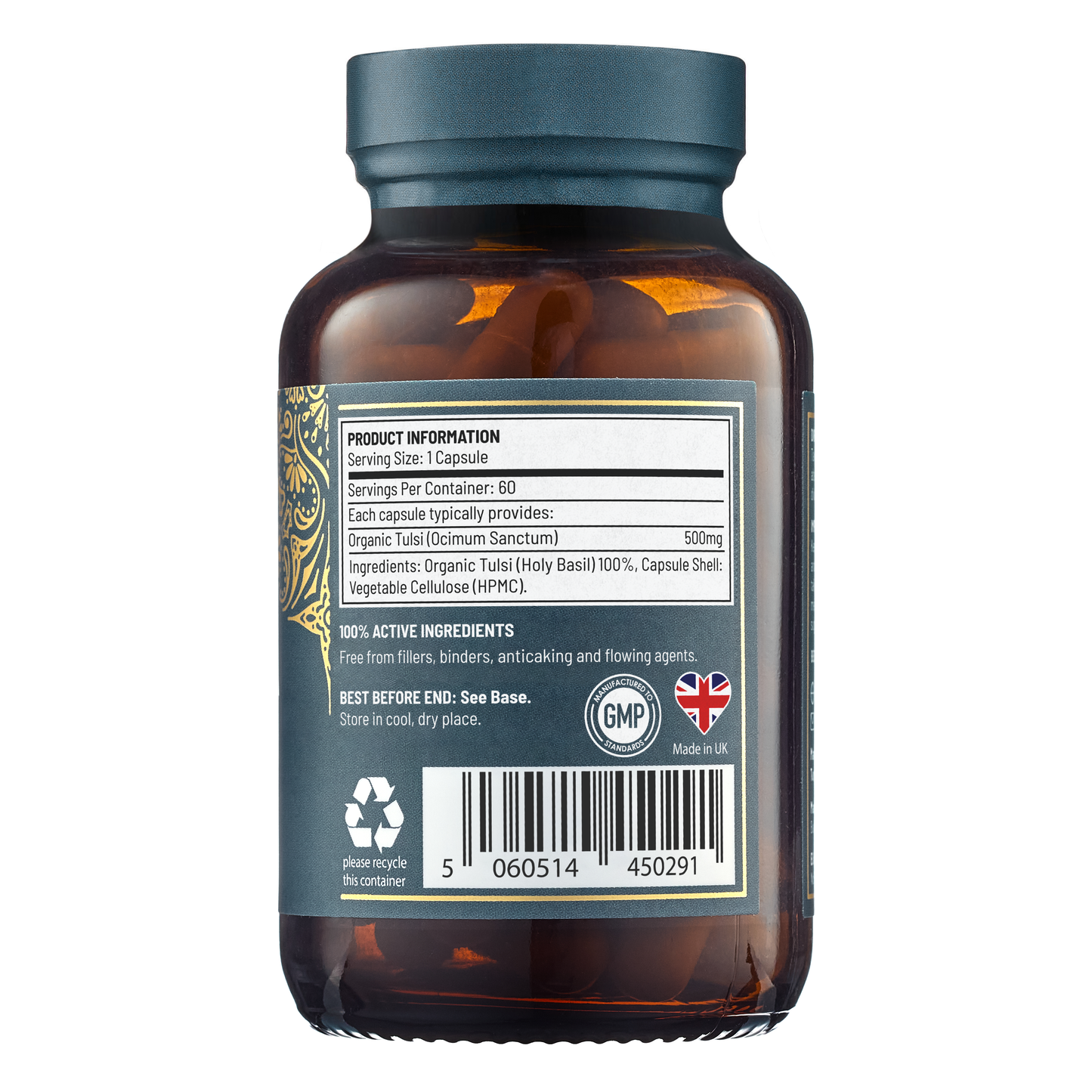 Organic Tulsi | 60 Vegan Capsules