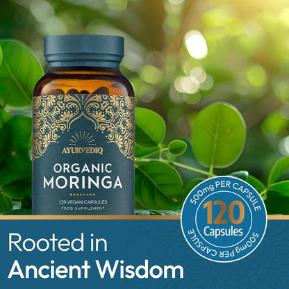Organic Moringa | 120 Vegan Capsules