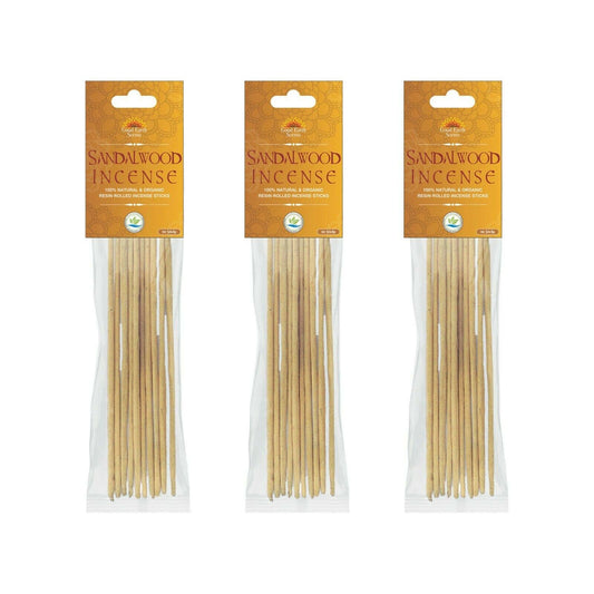 Sandalwood Artisan Resin Rolled Incense Sticks (10)