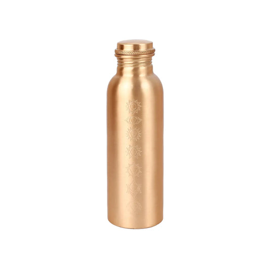 7 Chakra Etched Copper Water Bottle 500ml