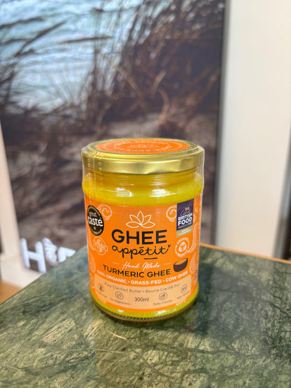 Organic Turmeric Ghee — Golden, Infused (Ghee Appétit, 300ml)