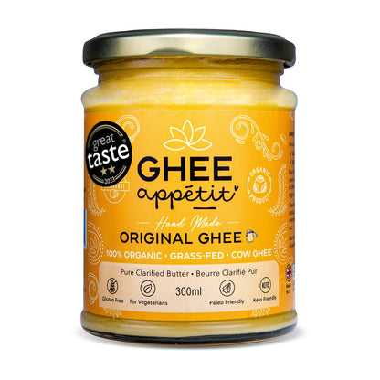 Original Ghee — Organic, Grass-Fed (Ghee Appétit, 300ml)