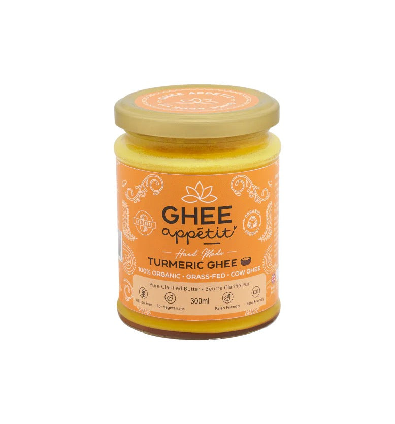 Organic Turmeric Ghee — Golden, Infused (Ghee Appétit, 300ml)