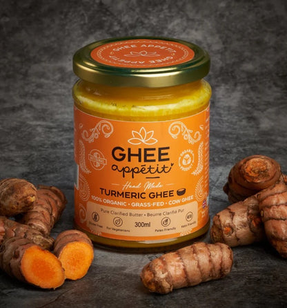 Organic Turmeric Ghee — Golden, Infused (Ghee Appétit, 300ml)