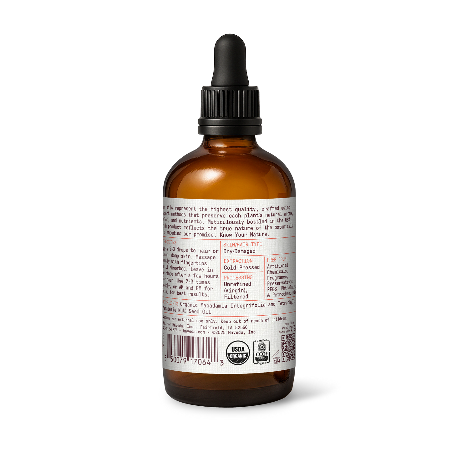 Organic Macadamia Nut Oil