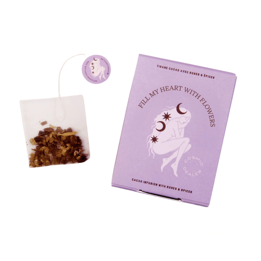 Box 12 Tea Bags : Intuition - Cacao & Double Rose