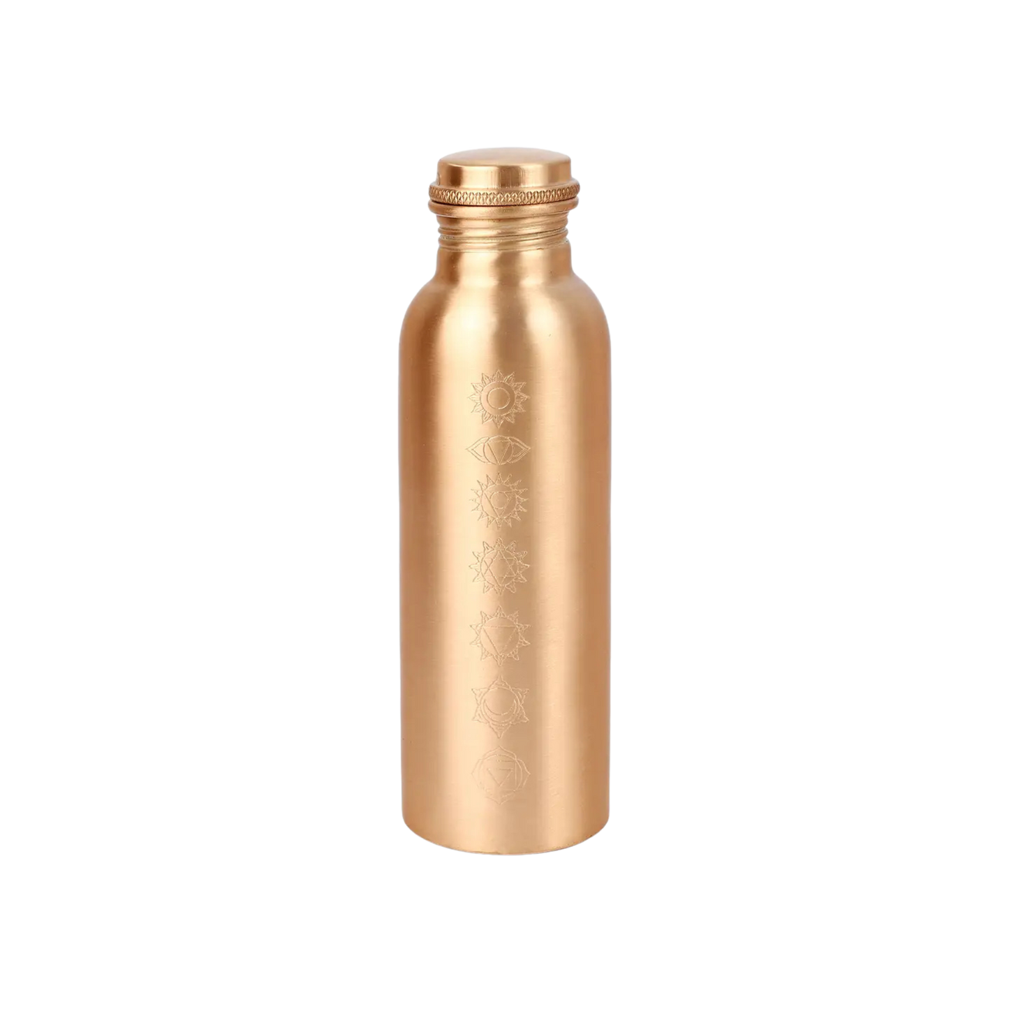 7 Chakra Etched Copper Water Bottle 500ml