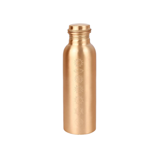 7 Chakra Etched Copper Water Bottle 500ml