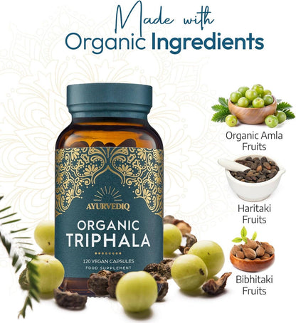 Organic Triphala | 120 Vegan Capsules