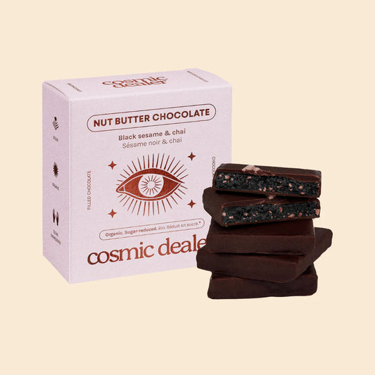 Box of 4 Nut Butter Chocolates  Black Sesame & Chai