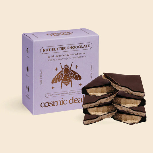 Box of 4 nut butter chocolates  Wild Lavender & Macadamia