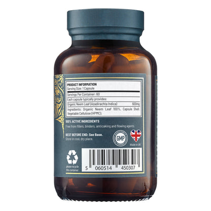 Organic Neem | 60 Vegan Capsules