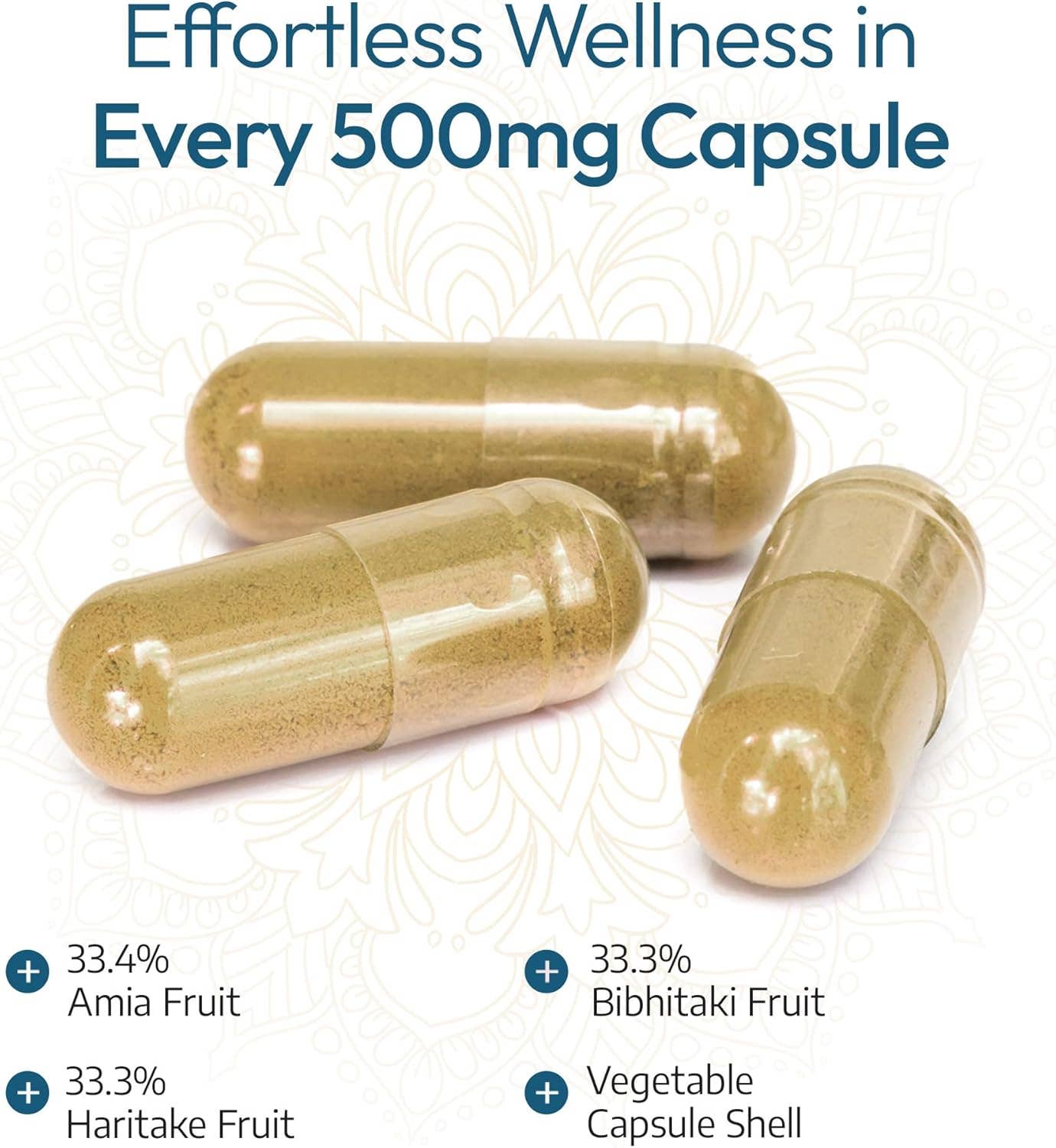 Organic Triphala | 120 Vegan Capsules
