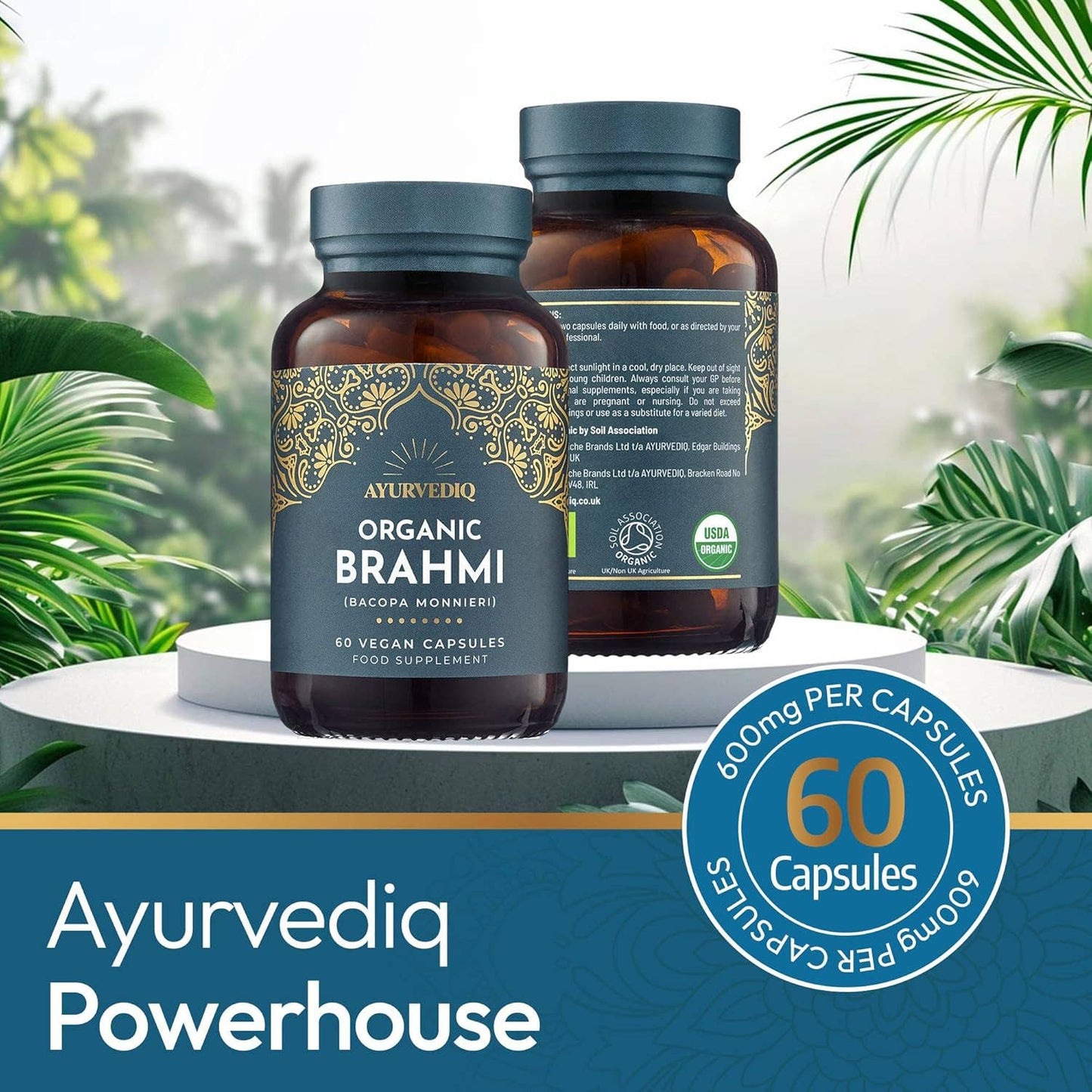 Organic Brahmi | 60 Vegan Capsules