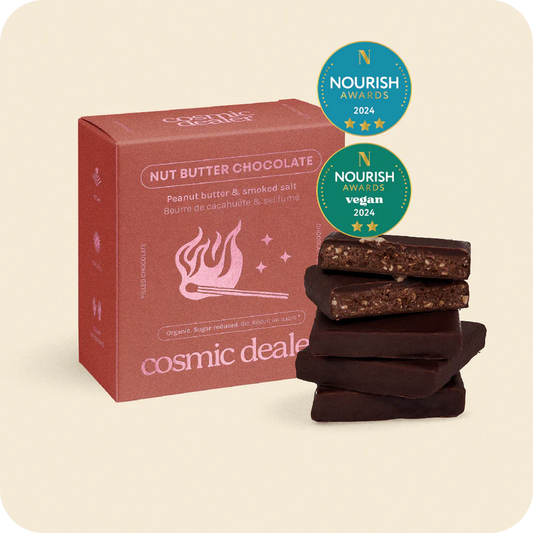 Box of 4 nut butter chocolates Peanut Butter & Smoked Salt