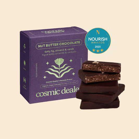 Box of 4 Nut Butter Chocolates - Salty Fig & Carob